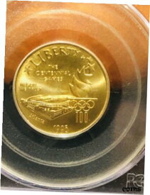 【極美品/品質保証書付】 アンティークコイン コイン 金貨 銀貨 [送料無料] 1995-W Olympic Stadium Commemorative Gold PCGS MS70
