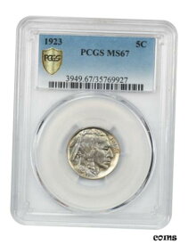 【極美品/品質保証書付】 アンティークコイン 硬貨 1923 5c PCGS MS67 - Only One Finer! - Buffalo Nickel - Only One Finer! [送料無料] #oot-wr-8721-2937