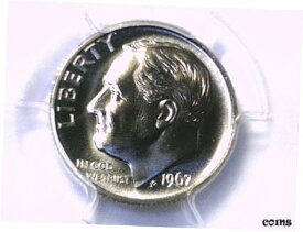 【極美品/品質保証書付】 アンティークコイン コイン 金貨 銀貨 [送料無料] 1967 P Roosevelt Dime PCGS SP 67 SMS 35984188