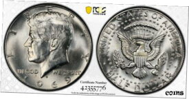 【極美品/品質保証書付】 アンティークコイン コイン 金貨 銀貨 [送料無料] 1969 Kennedy Half Dollar PCGS MS65 Silver Registry Coin 50C TV Denver