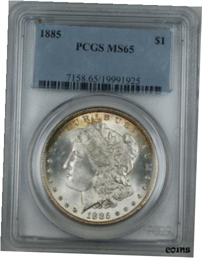 アンティークコイン コイン 金貨 銀貨 [送料無料] 1885 Morgan Silver Dollar Coin PCGS MS-65 DFT