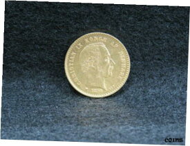 【極美品/品質保証書付】 アンティークコイン コイン 金貨 銀貨 [送料無料] DENMARK 1898 10 KRONER GOLD COIN CHOICE A.U./UNC. EARLY DATE