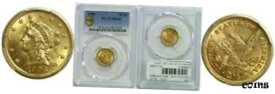 【極美品/品質保証書付】 アンティークコイン 金貨 1906 $2.50 Gold Coin PCGS MS-64 [送料無料] #gct-wr-8791-1833