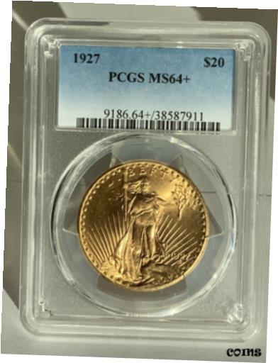 【極美品/品質保証書付】 アンティークコイン 金貨 1927 $20 Saint Gaudens Gold Double Eagle PCGS MS64+ Plus! 38587911 [送料無料] #got-wr-8791-3788：金銀プラチナ ワールドリソース