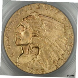 【極美品/品質保証書付】 アンティークコイン 金貨 1929 $2.50 Indian Gold Coin, PCGS Genuine (BU) [送料無料] #gct-wr-8791-6101