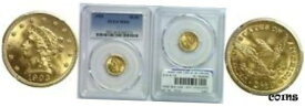 【極美品/品質保証書付】 アンティークコイン 金貨 1903 $2.50 Gold Coin PCGS MS-66 [送料無料] #gct-wr-8791-6768