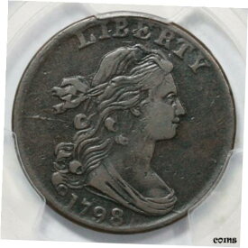 【極美品/品質保証書付】 アンティークコイン 硬貨 1798 S-181 R-3 PCGS VF 30 2nd Hair Style Draped Bust Large Cent Coin 1c [送料無料] #oct-wr-8810-3584