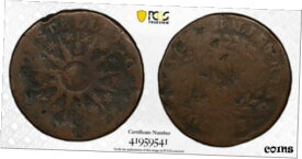 【極美品/品質保証書付】 アンティークコイン コイン 金貨 銀貨 [送料無料] 1785 C Nova Pointed Rays Colonial Constellatio Coin PCGS G Detail Damege