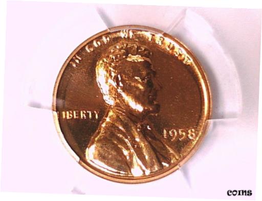 アンティークコイン コイン 金貨 銀貨 [送料無料] 1958 Proof Lincoln Wheat Cent Penny PCGS PR 68 RD 42457719