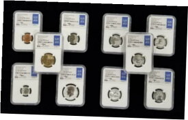 【極美品/品質保証書付】 アンティークコイン コイン 金貨 銀貨 [送料無料] 10 Coin 2018 S US Silver Reverse Proof Set NGC PF70 FDI John M. Mercanti Signed
