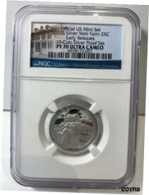 【極美品/品質保証書付】 アンティークコイン コイン 金貨 銀貨 [送料無料] 2020S 25C Silver Quarter Coin NGC PF70 Ultra Cameo Early Release Weir Farm