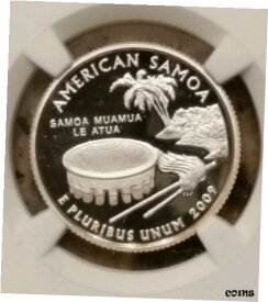 【極美品/品質保証書付】 アンティークコイン コイン 金貨 銀貨 [送料無料] 2009-S NGC American Samoa Silver Quarter PF70 UCAM, S.F. Label, U.S. Territories