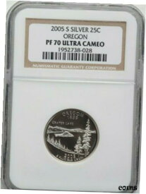 【極美品/品質保証書付】 アンティークコイン コイン 金貨 銀貨 [送料無料] 2005 S Silver Quarter (25C), Oregon State, NGC PF70 Ultra Cameo Graded