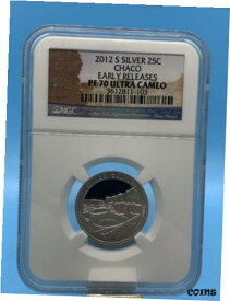 【極美品/品質保証書付】 アンティークコイン コイン 金貨 銀貨 [送料無料] 2012 S Silver 25C Chaco Early Releases Pf 70 Ultra Cameo