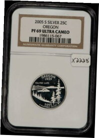 【極美品/品質保証書付】 アンティークコイン コイン 金貨 銀貨 [送料無料] 2005-S 25c Silver US State Quarter Oregon - Proof - NGC PF 69 UC - SKU-X2228