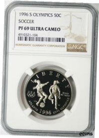 【極美品/品質保証書付】 アンティークコイン コイン 金貨 銀貨 [送料無料] 1996-S 50c Olympics Soccer Commemorative Half Dollar NGC PF69 Ultra Cameo