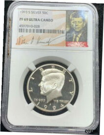 【極美品/品質保証書付】 アンティークコイン コイン 金貨 銀貨 [送料無料] 1994-S JFK Proof NGC PF 69 Ultra Cameo NGC ERROR Labelled 1993-S