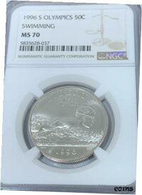 【極美品/品質保証書付】 アンティークコイン コイン 金貨 銀貨 [送料無料] 1996-S NGC MS70 Olympics Swimming Commemorative Half Dollar Coin 5835628-037