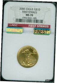 【極美品/品質保証書付】 アンティークコイン 金貨 2006 $10 GOLD EAGLE NGC MS70 FIRST STRIKE RED LABEL FINEST GRADE MAC SPOTLESS [送料無料] #got-wr-8893-2386