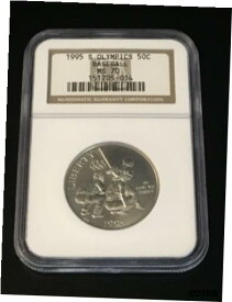 【極美品/品質保証書付】 アンティークコイン コイン 金貨 銀貨 [送料無料] 1995 S Olympics .50C Baseball MS70 Half Dollar 50 Cents