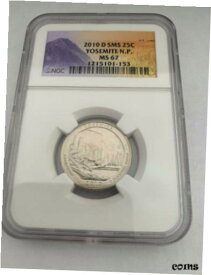 【極美品/品質保証書付】 アンティークコイン コイン 金貨 銀貨 [送料無料] 2010 D 25C Denver Mint America Beautiful Quarter Yosemite - Graded NGC MS67 SMS
