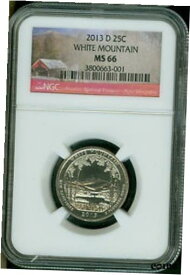 【極美品/品質保証書付】 アンティークコイン コイン 金貨 銀貨 [送料無料] 2013-D WHITE MOUNTAIN PARK QUARTER NGC MS66
