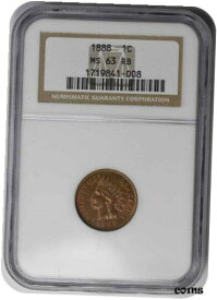 【極美品/品質保証書付】 アンティークコイン コイン 金貨 銀貨 [送料無料] 1888 Indian Cent MS63RB NGC