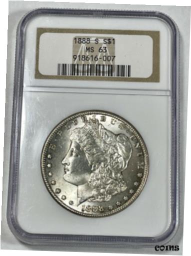 アンティークコイン コイン 金貨 銀貨 [送料無料] 1888-S Silver Morgan Dollar NGC MS63