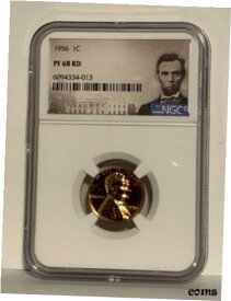 【極美品/品質保証書付】 アンティークコイン コイン 金貨 銀貨 [送料無料] PF68 RD 1956 Lincoln Wheat Cent - Graded NGC