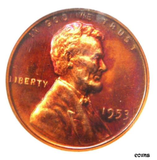 アンティークコイン コイン 金貨 銀貨 [送料無料] 1953 Proof Lincoln Wheat Cent Penny 1C - NGC PR67 RD Cameo (PF67) - $950 Value!のサムネイル