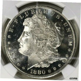 【極美品/品質保証書付】 アンティークコイン コイン 金貨 銀貨 [送料無料] 1880-S Morgan Silver Dollar MS65 STAR Yes STAR NGC Incredible Beauty