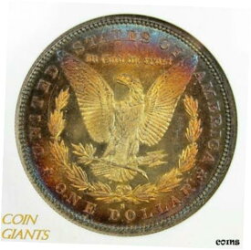 【極美品/品質保証書付】 アンティークコイン 銀貨 1879-S S$1 Morgan Silver Dollar NGC MS64 PL Proof Like Monster Rainbow Toning [送料無料] #sot-wr-8953-535