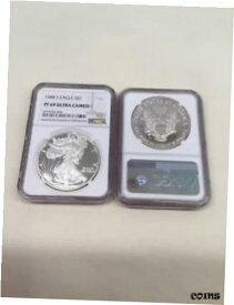 【極美品/品質保証書付】 アンティークコイン コイン 金貨 銀貨 [送料無料] 1988 S Silver Eagle NGC PF69 Ultra Cameo Freshly Graded Perfect Slab!