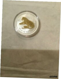 【極美品/品質保証書付】 アンティークコイン コイン 金貨 銀貨 [送料無料] 1 oz Golden Lunar Tiger pure silver Coin Australia