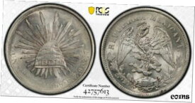 【極美品/品質保証書付】 アンティークコイン コイン 金貨 銀貨 [送料無料] 1899 Zs FZ MEXICO PESO ZACATECAS PCGS MS61 #42757613 MINT STATE! EYE APPEAL!
