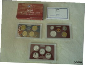 【極美品/品質保証書付】 アンティークコイン コイン 金貨 銀貨 [送料無料] 2010-S United States Mint Silver Proof Set w/ Red Box & Coa