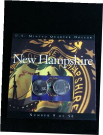 【極美品/品質保証書付】 アンティークコイン コイン 金貨 銀貨 [送料無料] State Quarters Coins of America U.S. Minted BU Quarter #9 New Hampshire FREE Sh