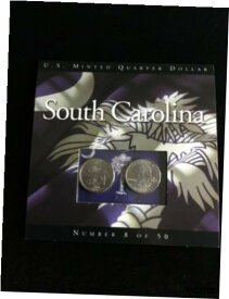 【極美品/品質保証書付】 アンティークコイン コイン 金貨 銀貨 [送料無料] State Quarters Coins of America U.S. Minted BU Quarter #8 South Carolina FREE S