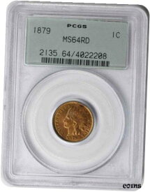 【極美品/品質保証書付】 アンティークコイン コイン 金貨 銀貨 [送料無料] 1879 Indian Cent graded Mint State 64 Red by PCGS