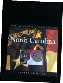 【極美品/品質保証書付】 アンティークコイン コイン 金貨 銀貨 [送料無料] State Quarters Coins of America U.S. Minted BU Quarter #12 North Carolina