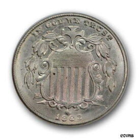 【極美品/品質保証書付】 アンティークコイン コイン 金貨 銀貨 [送料無料] 1883 5C Shield Nickel Uncirculated Mint State Last Year US Type Coin R1183