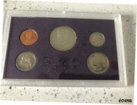 【極美品/品質保証書付】 アンティークコイン コイン 金貨 銀貨 [送料無料] 1987 United States Mint Proof Set 5-coins w/ Box, Display Case and COA New