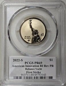 2022-S $1 PCGS Rev PF69 - �A�����J���E�C�m�x�[�V���� RI �h�� - ���b�g�E�����C�A���X