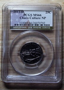 2012-D 25�Z���g �N�H�[�^�[ �`���R���� NP PCGS MS66