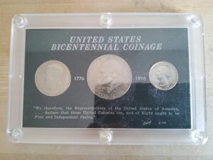 1776-1976�N �A�����J����200���N�L�O �����ʃR�C��3���Z�b�g