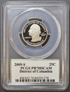 2009�N S�v���[�t �R�����r�A���ʋ�N�H�[�^�[ PCGS PR70 DCAM