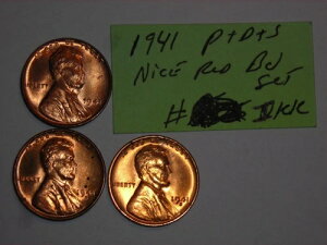 �����y�j�[ 1941D�A1941S �Z�b�g �f�G�Ȑ� BU 1941-S 1941-D�A1941-P ���b�g 3 �����J�[�� �Z���g