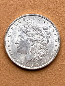 1897 �N MORGAN ��� $1 BU �u�����A���g �����ʏ�� 90% ��!
