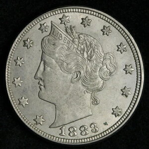 1883 Rev Die Crack Liberty V �j�b�P�� CHOICE UNC *������* MS E141 UKCF