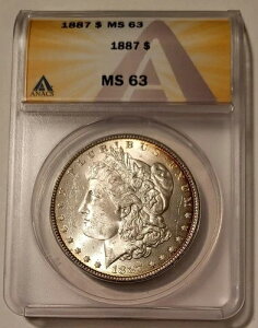 1887�N�����K����� MS63 ANACS �����g�[�j���O